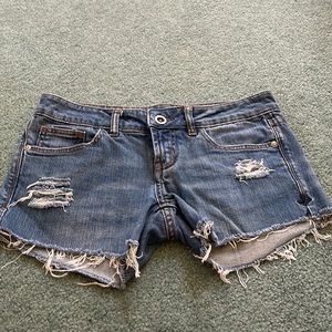 Cut off blue Jean shorts
